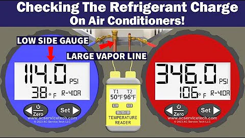R410A Refrigerant Charge Level Measurements on Air Conditioners! Walkthrough and Practice!