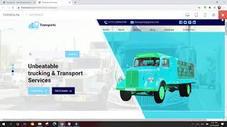 Transportz: Free Responsive Bootstrap 4 HTML5 Logistics Website Template