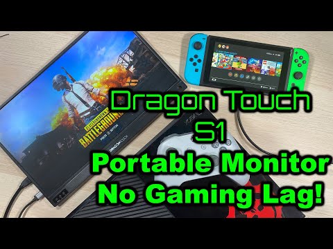 Dragon Touch S1 Usb C 15.6 Portable Monitor - No Lag for Gaming!