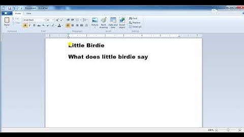 Std 3 Computer Word pad