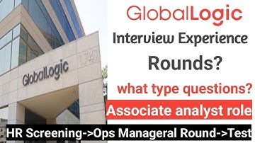 GlobalLogic Selection Process for Associate analyst Role| Important Questions | Interview Experience
