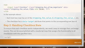 Creating a Dynamic Form in a Table with Independent Checkbox Functionality
