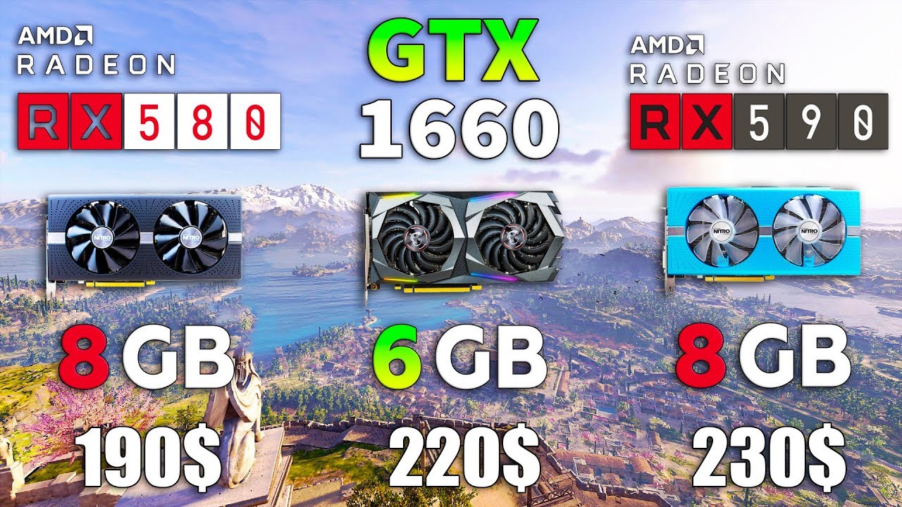 GTX 1660 vs RX 580 vs RX 590 Test in 8 Games - YouTube