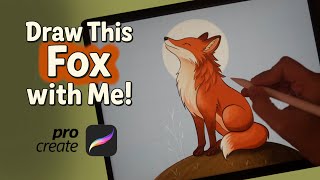 Draw This Fox with me 🦊 Easy Digital Art Tutorial screenshot 2