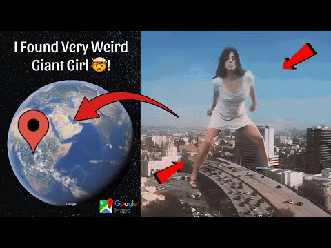 I Found Very Weird Giant Girl Caught On Goo Earth and Google Maps 🤯!