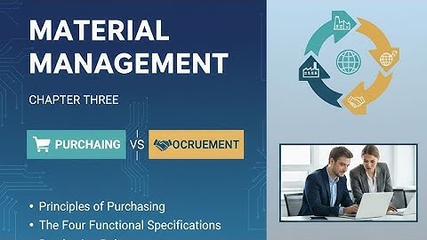 Material management chapter 3 purchasing vs procurement part 1 በአማርኛ