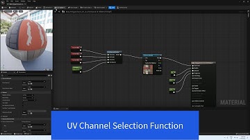UE5 Material Selector Function UV Channel example