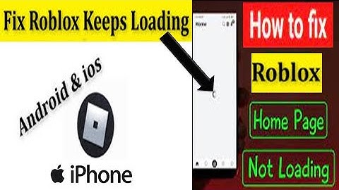How To Fix Roblox Homepage Not Loading Mobile  Roblox Home Screen Not Loading Stuck