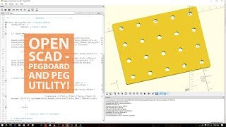 Open SCAD - Pegboard and Holes Utility! Open SCAD - Pegboard and Holes Utility!