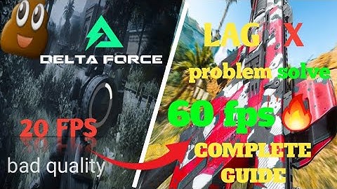 Delta Force Mobile No Lag Fix | Smooth Gameplay Tips 🔧| 100 % lag fix 👍