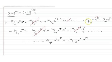 T h e n u m b e r o f t e r m s `(x+a)^(100)+(x-a)^100` The number of terms in the expansion af...