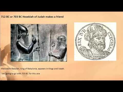 Events of 704 to 702 BC Sennacherib, king of the world