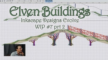 Elf Building Designs - WIP #7 prt. 2 - Inkscape plans for laser cutting