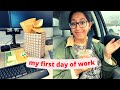 (VLOG) MY FIRST DAY AT MY NEW JOB: back in the office 9-5 | post grad