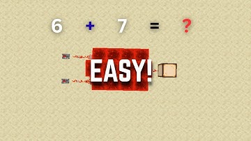 EASIEST WAY TO Make a REDSTONE ADDER in Minecraft