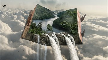 PicsArt Manipulation Pictures | Waterfall in book | PicsArt Android
