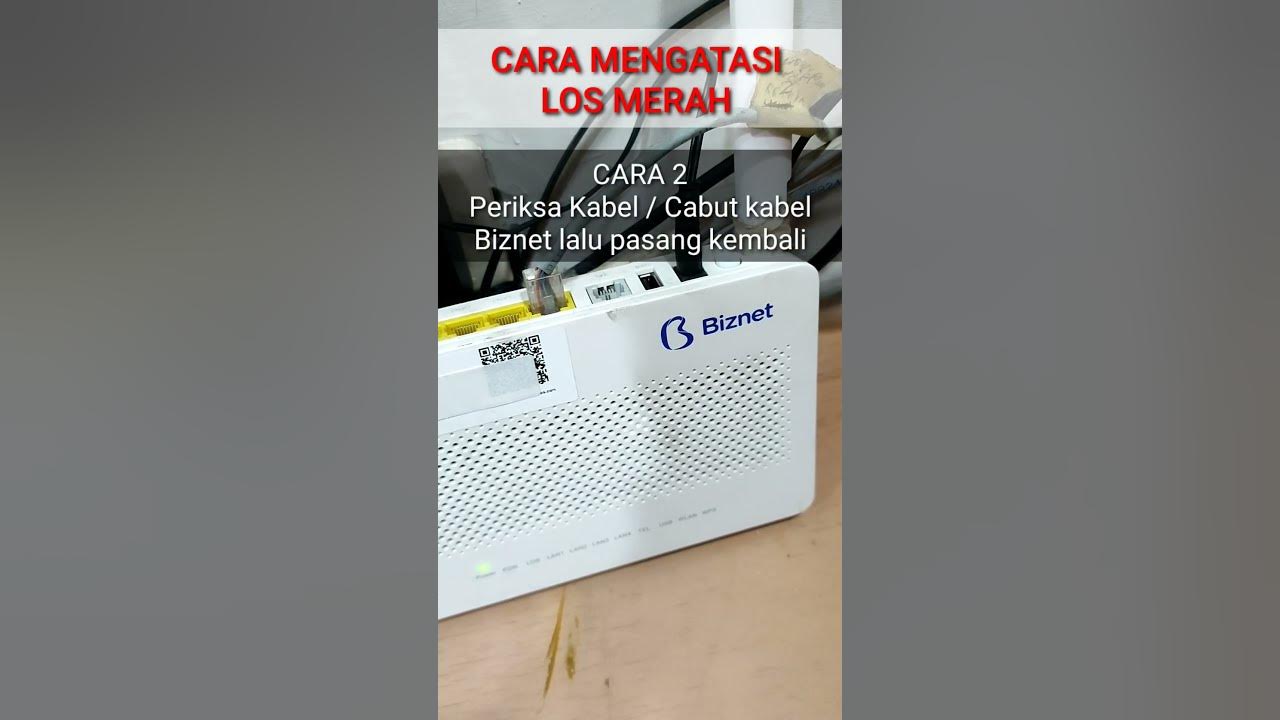 Cara Mengatasi Los Merah pada Modem YouTube