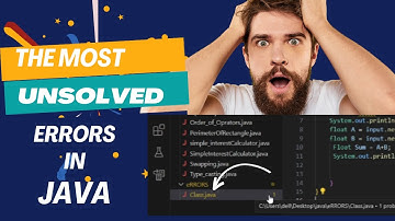 The Most Unsolved Errors in Java || Java Errors || InfiniteZero || @infinitezero77331