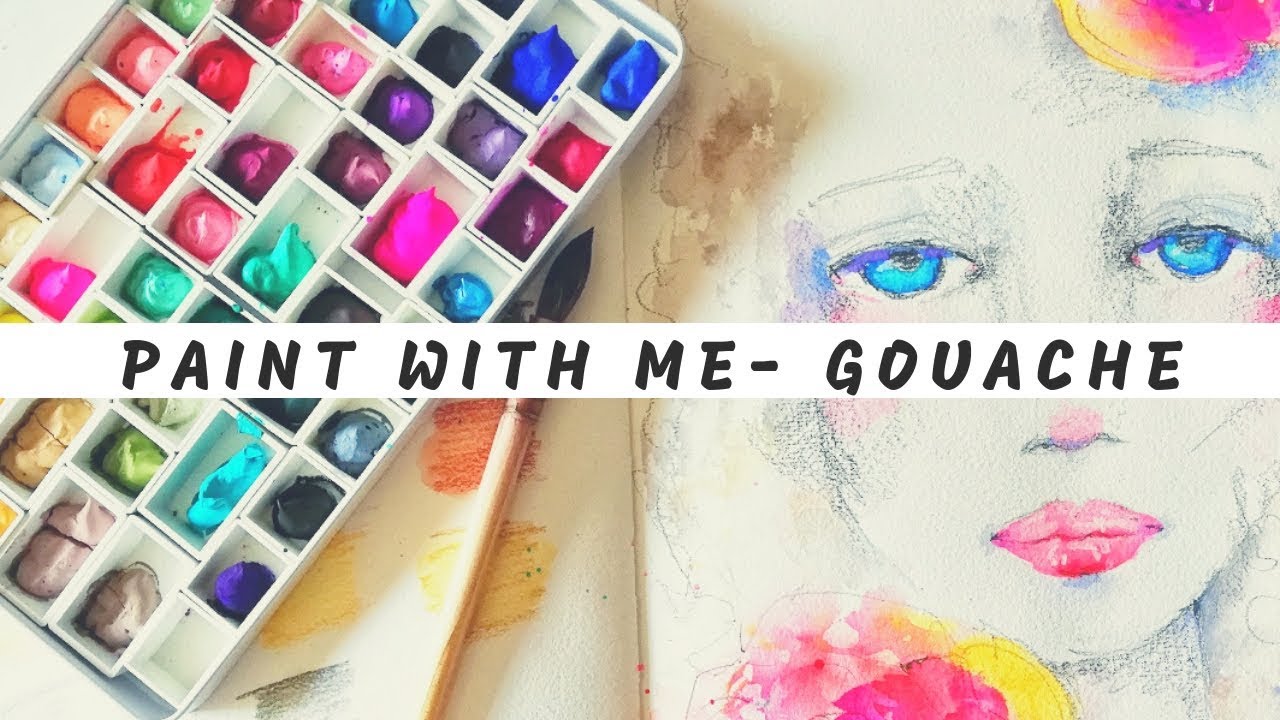Playing with GOUACHE for the First Time (ShinHan Designers Gouache, Set of  24, REVIEW) 