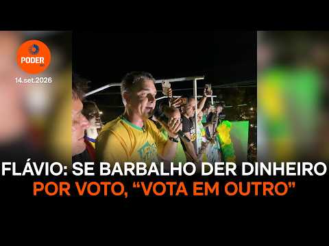 Flávio: se Barbalho oferecer dinheiro por voto, “pega e vota em outro”