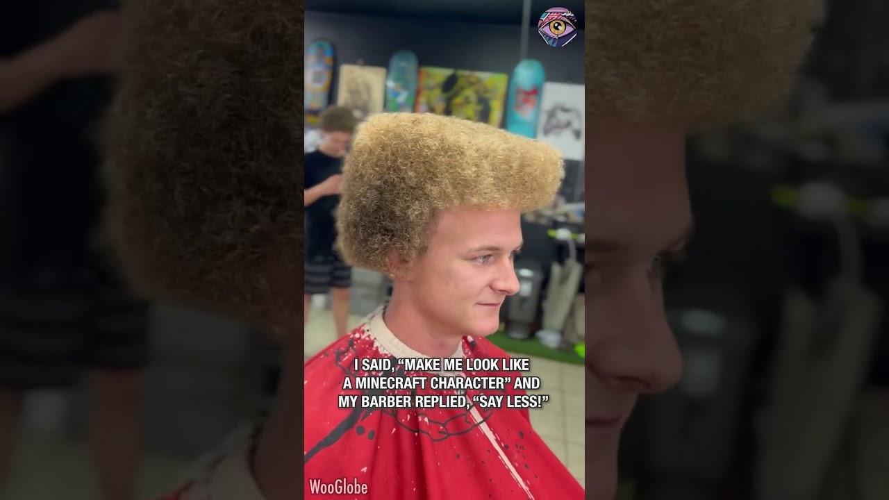 When Your Barber Plays Too Much Minecraft 🎮