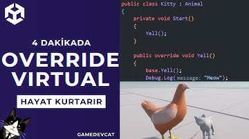 UNITY C# OVERRIDE VIRTUAL NEDİR? SANAL FONKSİYONLARI EZ!