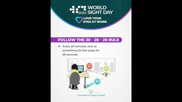 Happy World Sight Day from Kamalnayan Bajaj Hospital!❤️Love Your Eyes at Work!