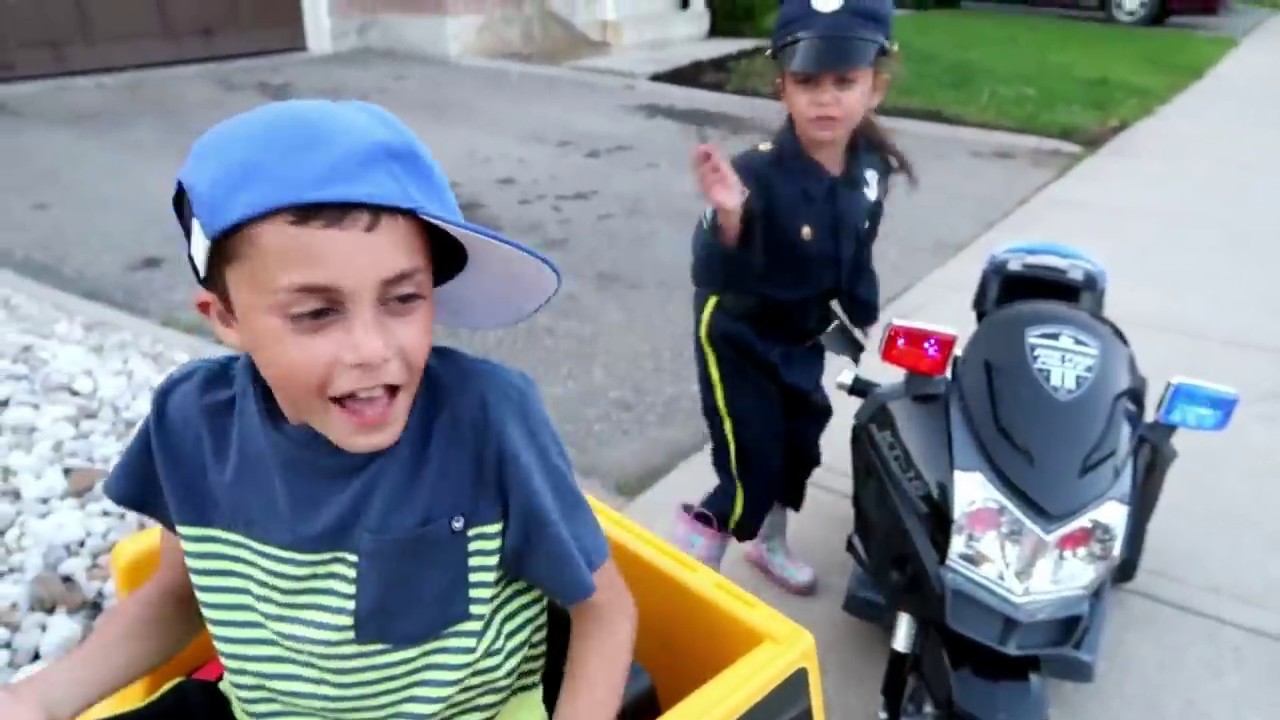 Ride on Toy Sports Car & police custom with hzhtube kids fun