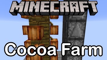 How to Build a Cocoa Bean Farm in Minecraft!