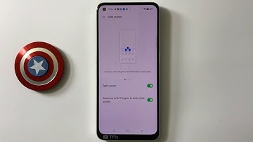 Swipe up with 3 fingers to enter Split screen on OPPO Reno8 5G Android 12