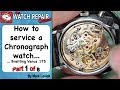 How to service a Chronograph watch. Part 1 of 6. Breitling. Venus 175. Watch repair tutorials.