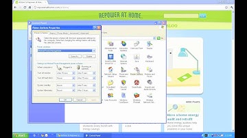 How to adjust sleep settings in Windows XP