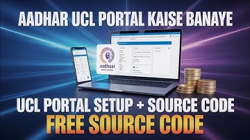 Aadhar Card Print Portal Free 2025 | Aadhar Card Portal | Aadhar UCL Portal | Free Source Code