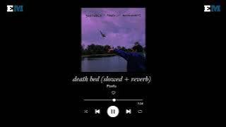 death bed ~ powfu // slowed reverb // {1 hour}