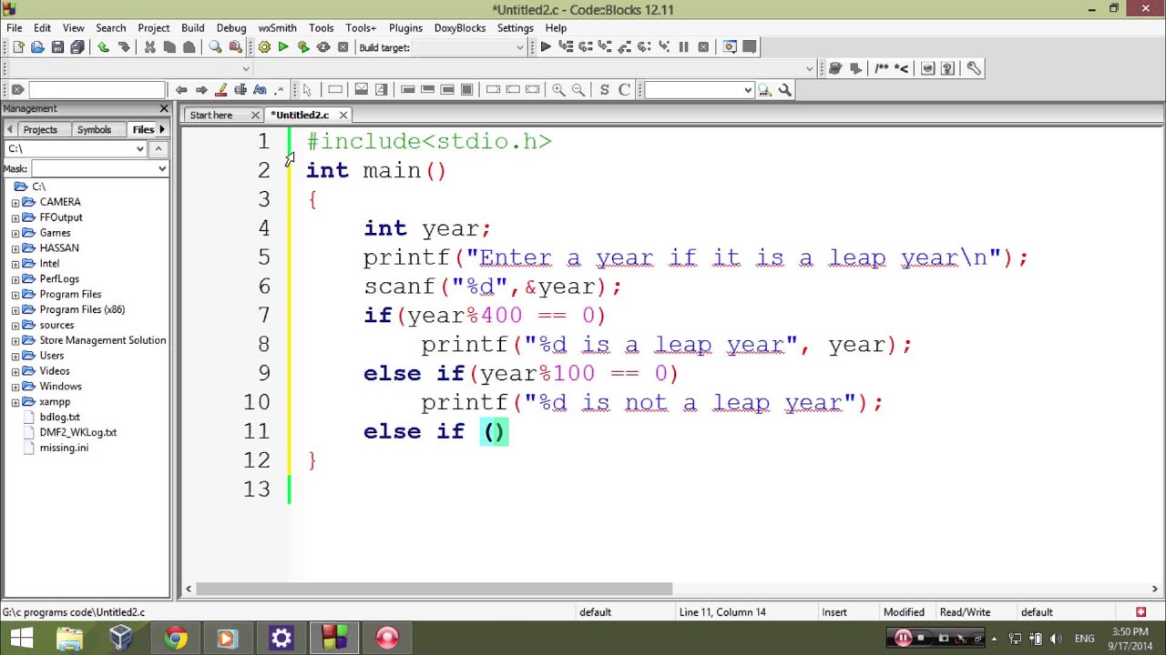 C Program Codes To Check Leap Year Learn C Programming P8 YouTube