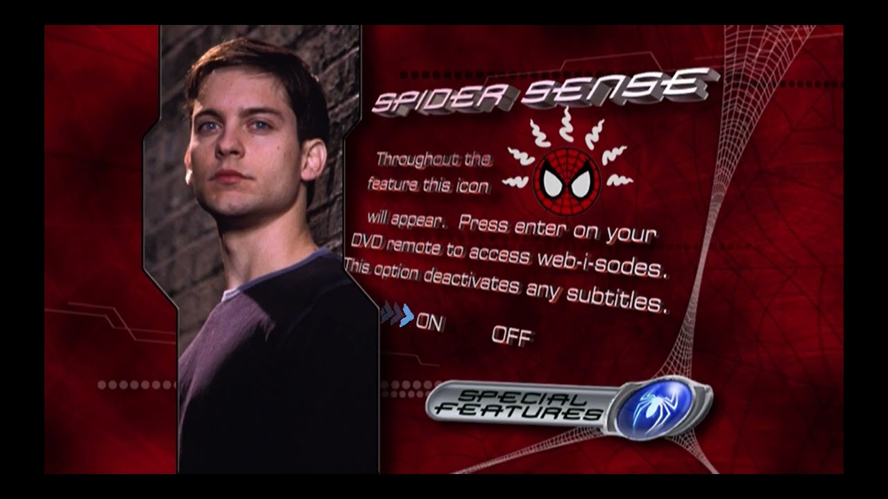 Spider-Man 2002 DVD Menu Walkthrough (Widescreen) (Disc 1)