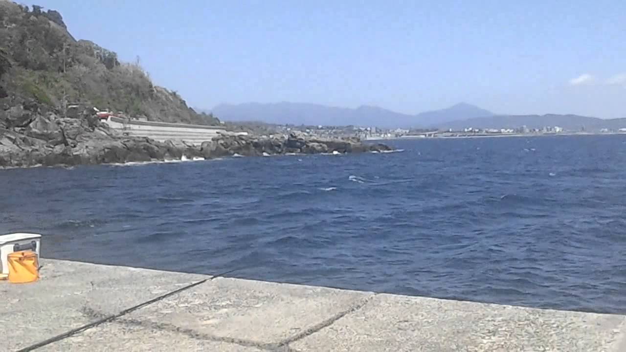 強風とうさぎ　米神堤防つりポイント