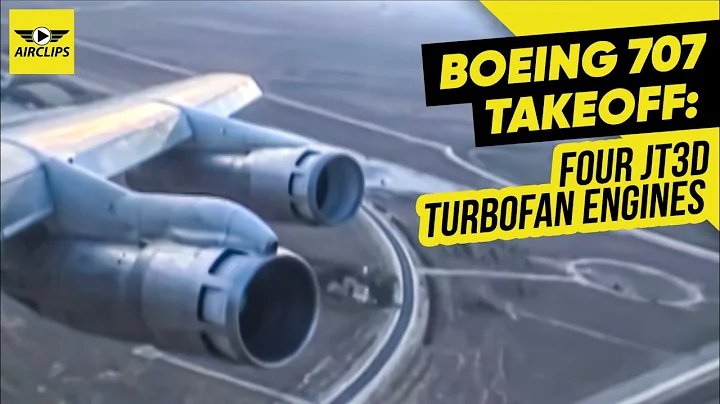 MUST HEAR!!! Boeing 707 Takeoff: Four JT3D turbofan engines giving their best & loudest! [AirClips]