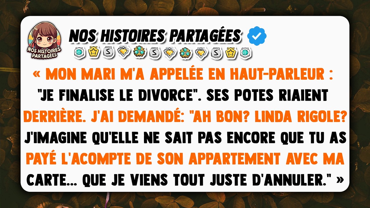 Mon mari m’a appelée en haut-parleur : 