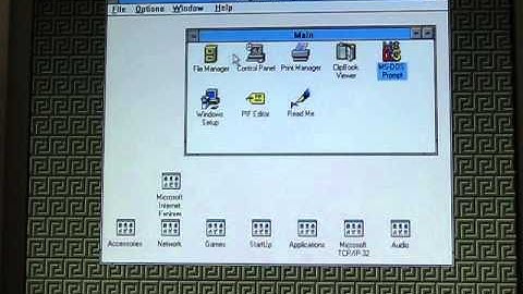 AMD 486 DX2 and Windows for Workgroups 3.11 booting up (1994 PC)