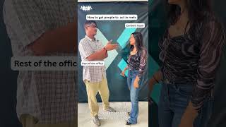 How to get people to act in reels 😂 #Shorts | Corporate Shorts | #Comedy
