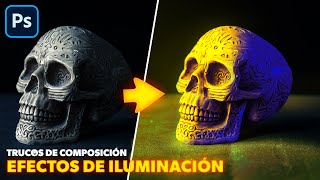 TRUCOS DE COMPOSICIÓN | Efectos de iluminación en Photoshop