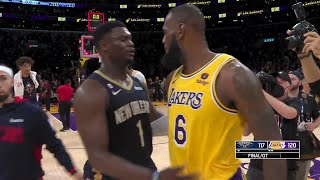 WILD FINISH! Los Angeles Lakers vs New Orleans Pelicans Final Minutes \& Overtime! 2022-23 NBA Season