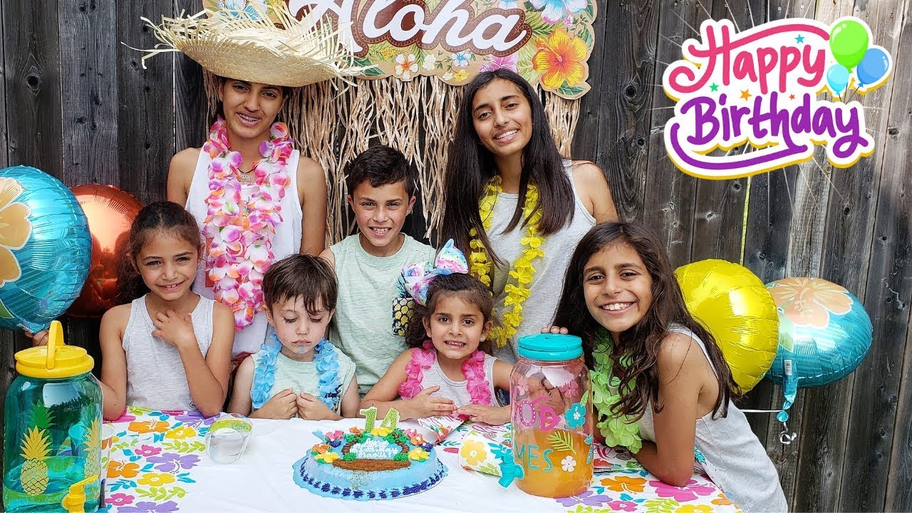 Happy Birthday Party for Hadil with HZHtube kids fun