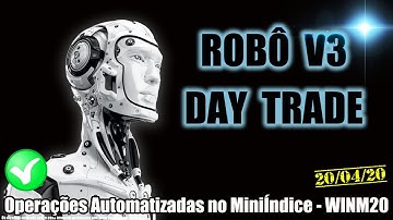 Robô Investidor Metatrader - Mini Indice V3 Day Trade - WINM20 - Pregão 20/04/2020