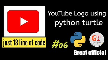 making YouTube logo using python turtle.great official.
