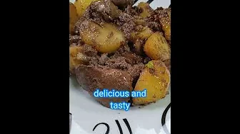 Delicious/tasty chicken liver with potatoes/onions easy and quick recipe#shorts video@Elvira Rumbo