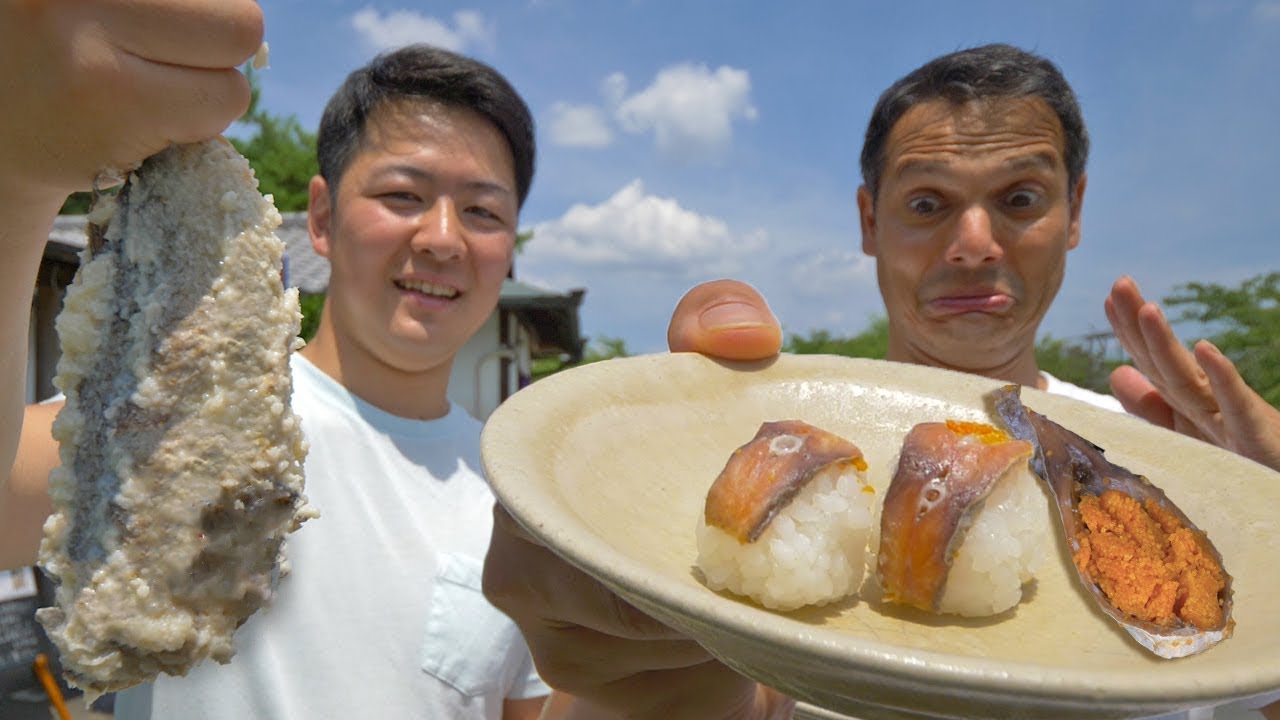 Stinky Sushi Eating Challenge: One Year in a Bucket ★ ONLY in JAPAN