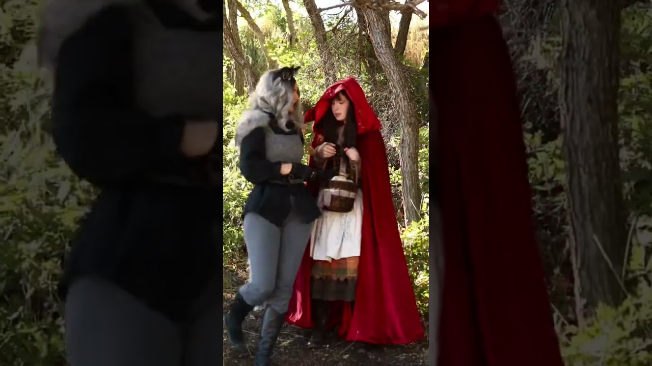 “Let’s play a game” - Red Riding Hood and the Wolf 🐺🧺🥀 with ​⁠@halcybella