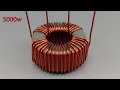 I make 240v 5000w free electricity energy from transformer and transformer